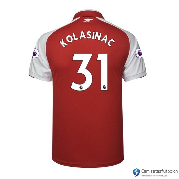 Camiseta Arsenal Primera equipo Kolasinac 2017-18